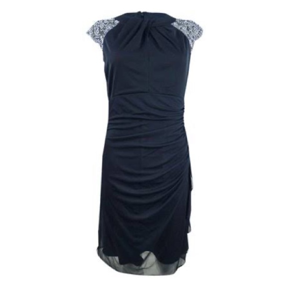 Betsy & Adam Women's Embellished Cap-Sleeve Sheath Dress